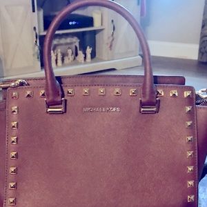 Michael Kors Deep Burgundy Handbag.
